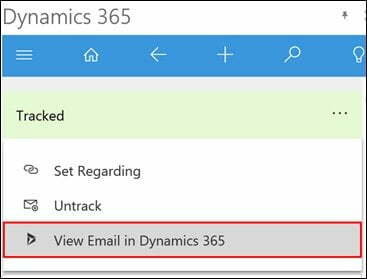 Dynamics 365 App for Outlook version 9.0