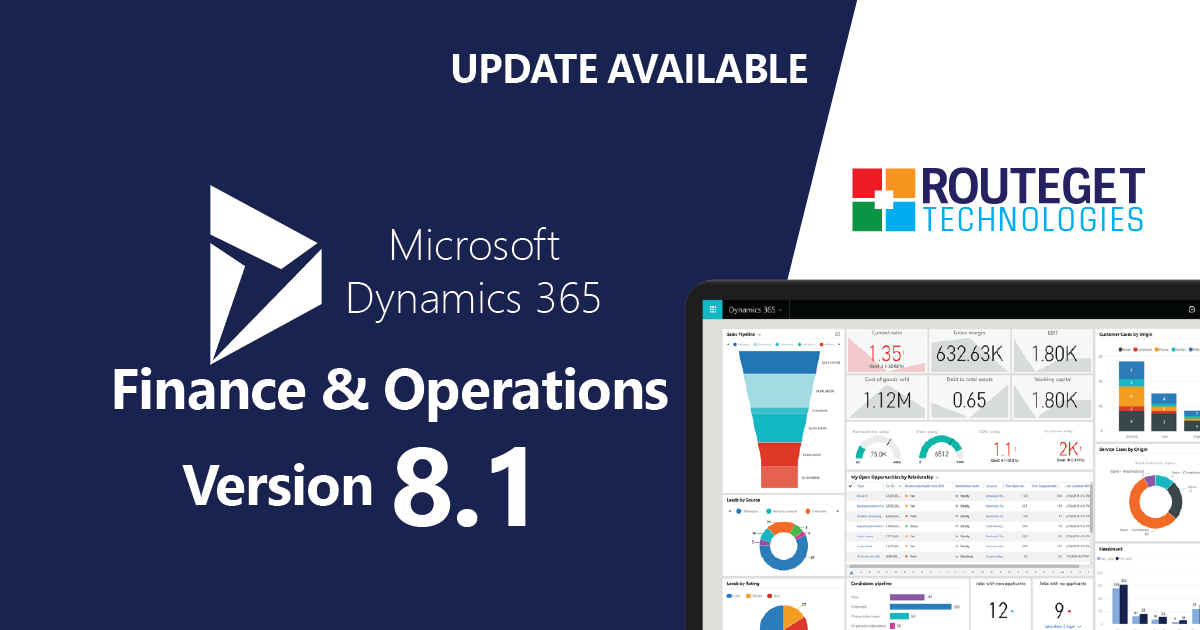 Dynamics 365 F&O - Version 8.1 Update