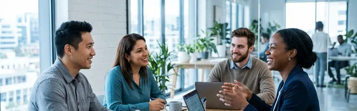 Business team meeting in a modern office